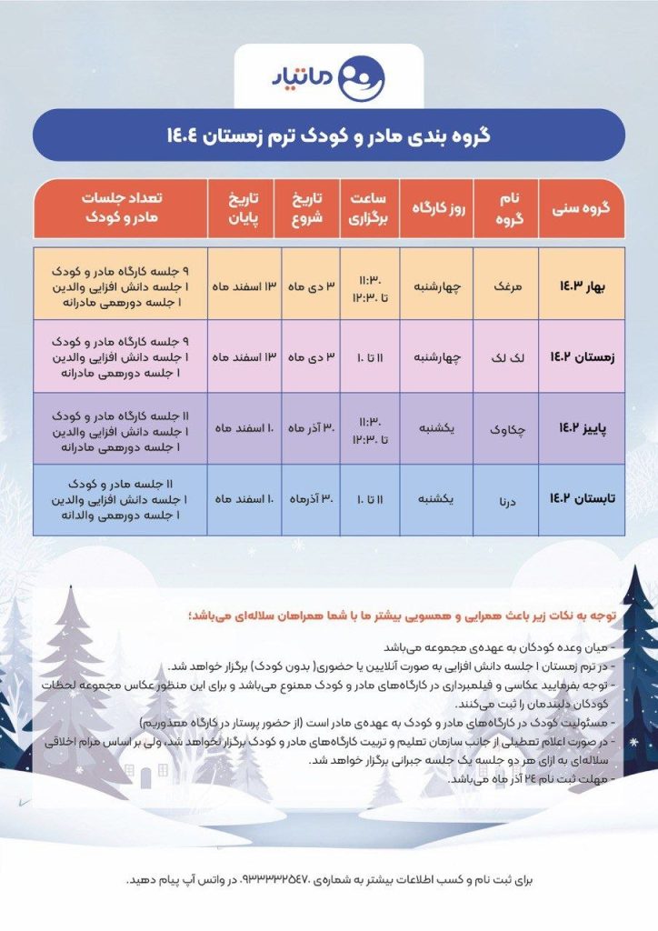 ترم مادروکودک زمستان